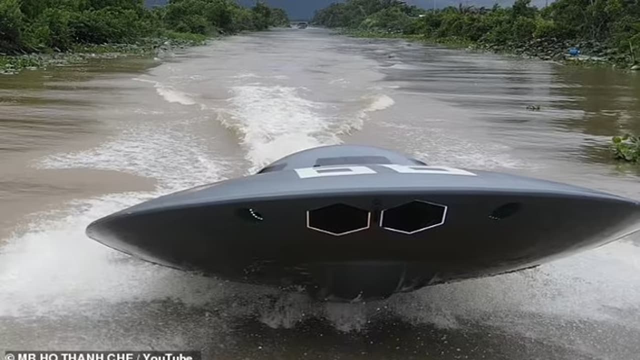 Jaw dropping! Vietnamese man builds UFO inspired jet boat that reaches 50 kmph; video goes viral (WATCH)