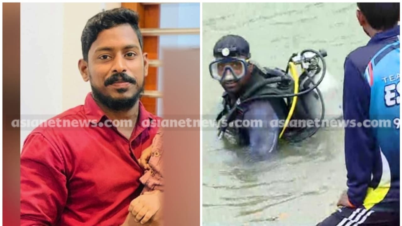 മുങ്ങൽ വിദഗ്ധൻ ഈശ്വർ മാൽപെ ഗംഗാവലി പുഴയിലിറങ്ങി, തിരച്ചിലിൽ അർജുന്റെ ലോറിയിലെ അക്കേഷ്യ തടിക്കഷ്ണം കണ്ടെടുത്തു മുങ്ങൽ വിദഗ്ധൻ ഈശ്വർ മാൽപെ ഗംഗാവലി പുഴയിലിറങ്ങി, തിരച്ചിലിൽ അർജുന്റെ ലോറിയിലെ അക്കേഷ്യ തടിക്കഷ്ണം കണ്ടെടുത്തു