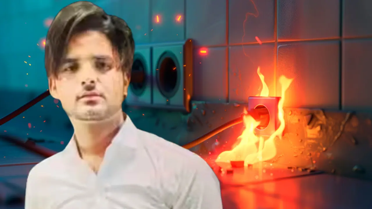 man in up dies of electric shock
