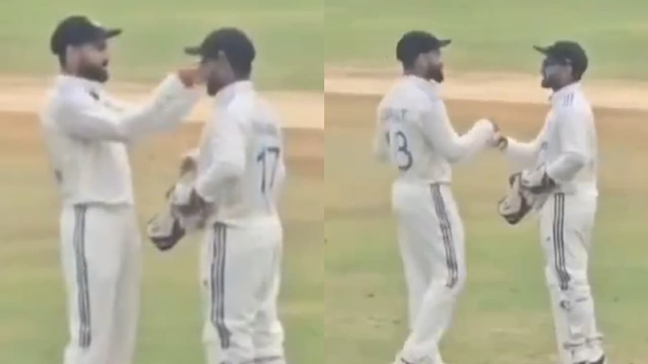 നിനക്ക് ചേരുന്നത് ഈ സണ്ഗ്ലാസാണ്; സെഞ്ചുറിക്ക് പിന്നാലെ റിഷഭ് പന്തിന് കോലിയുടെ പ്രത്യേക സമ്മാനം വീഡിയോ നിനക്ക് ചേരുന്നത് ഈ സണ്ഗ്ലാസാണ്; സെഞ്ചുറിക്ക് പിന്നാലെ റിഷഭ് പന്തിന് കോലിയുടെ പ്രത്യേക സമ്മാനം വീഡിയോ