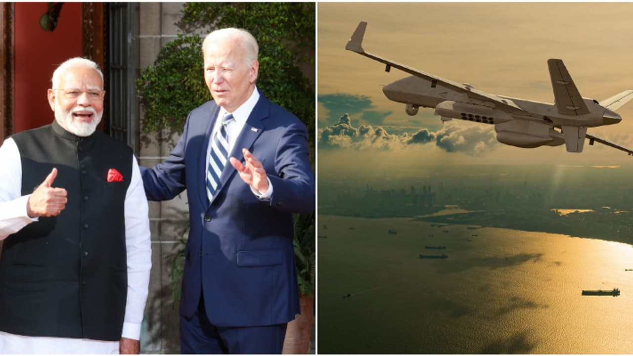 മോദി ബൈഡനെ കണ്ടു; അണിയറയിൽ ഒരുങ്ങുന്നത് മൾട്ടി ബില്യൺ ഡോളർ മെഗാ ഡ്രോൺ ഡീൽ മോദി ബൈഡനെ കണ്ടു; അണിയറയിൽ ഒരുങ്ങുന്നത് മൾട്ടി ബില്യൺ ഡോളർ മെഗാ ഡ്രോൺ ഡീൽ