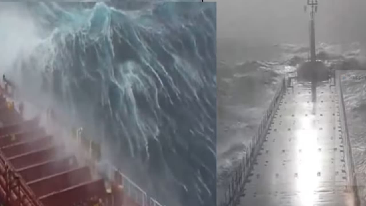 ടൈറ്റാനിക്കിന്റെ ശരിക്കും ക്ലൈമാക്സോ? ഞെട്ടിച്ച് തിരമാലകളിൽ കുടുങ്ങിയ കപ്പൽ വീഡിയോ ടൈറ്റാനിക്കിന്റെ ശരിക്കും ക്ലൈമാക്സോ? ഞെട്ടിച്ച് തിരമാലകളിൽ കുടുങ്ങിയ കപ്പൽ വീഡിയോ