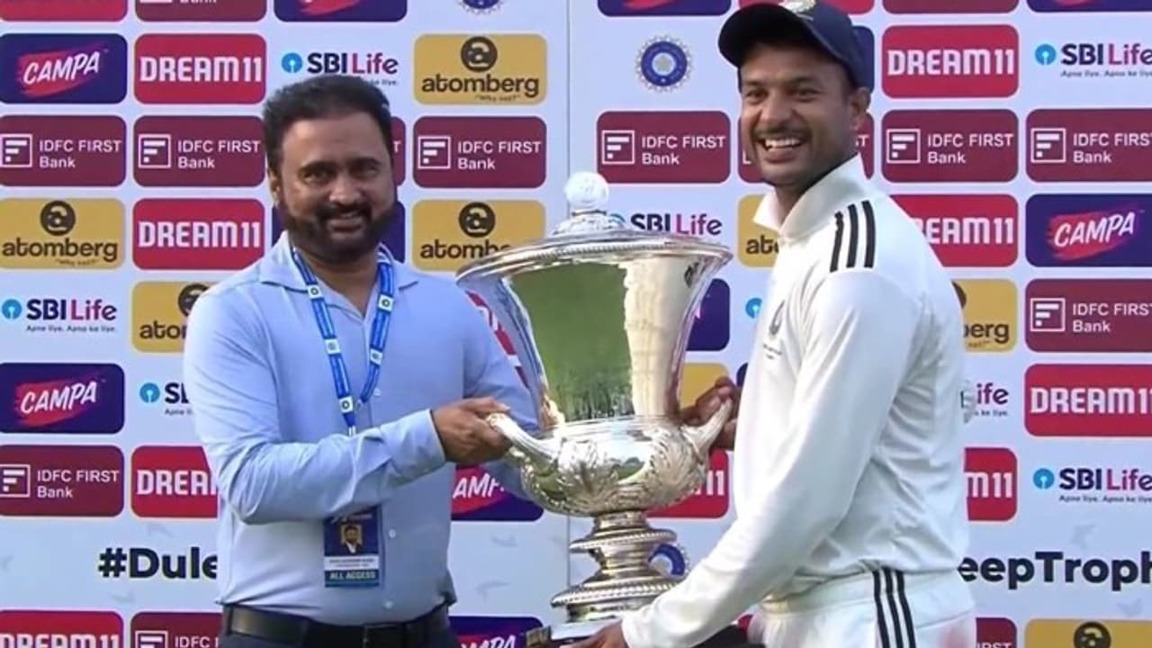 ಮಯಾಂಕ್‌ ಅಗರ್‌ವಾಲ್ ನೇತೃತ್ವದ ಭಾರತ ಎ ದುಲೀಪ್ ಟ್ರೋಫಿ ಚಾಂಪಿಯನ್