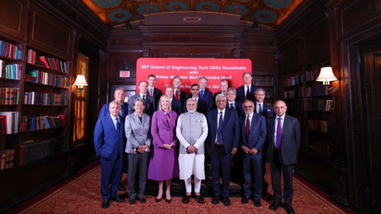 PM discusses AI, semiconductors with tech CEOs; Google's Sundar Pichai present PM discusses AI, semiconductors with tech CEOs; Google's Sundar Pichai present