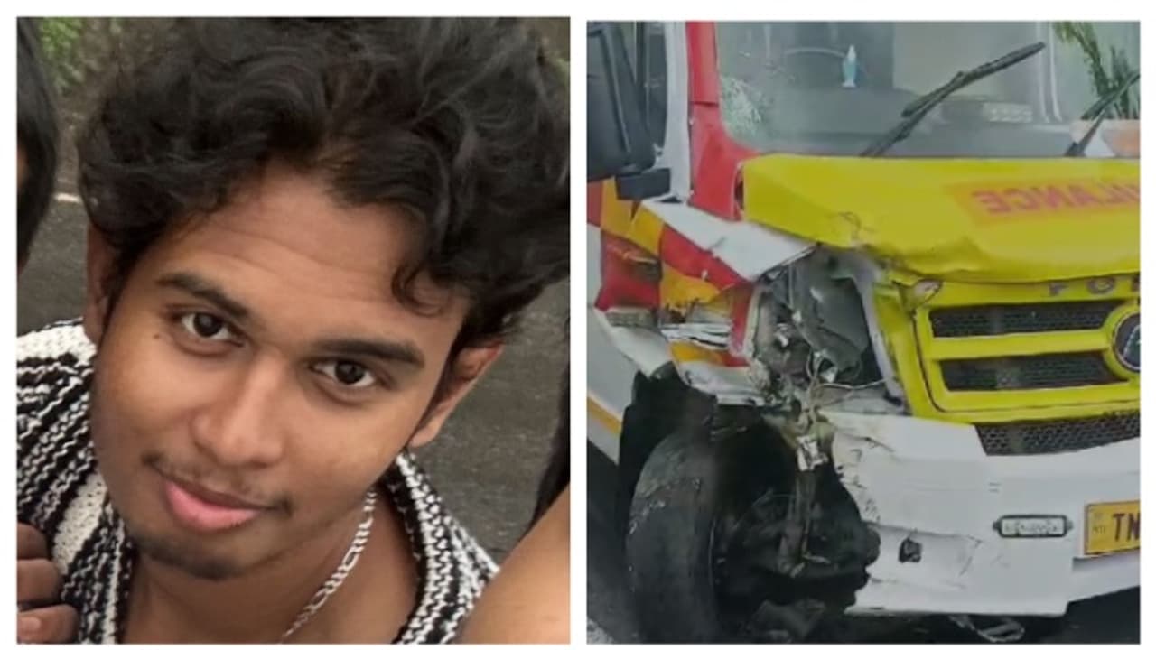 വാൽപ്പാറയിൽ ആംബുലൻസും ബൈക്കും കൂട്ടിയിടിച്ച് വിദ്യാർത്ഥി മരിച്ചു വാൽപ്പാറയിൽ ആംബുലൻസും ബൈക്കും കൂട്ടിയിടിച്ച് വിദ്യാർത്ഥി മരിച്ചു