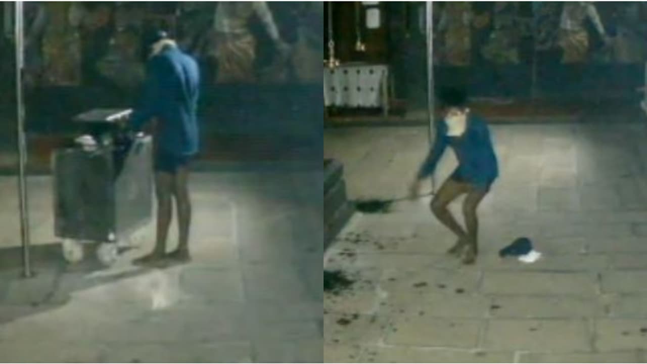 സിസിടിവിക്ക് പുല്ലുവില, 'മീശമാധവൻ സ്റ്റൈലിൽ' ക്ഷേത്രത്തിൽ കയറി കള്ളന്റെ മോഷണം, തുമ്പില്ലാതെ പൊലീസ് സിസിടിവിക്ക് പുല്ലുവില, 'മീശമാധവൻ സ്റ്റൈലിൽ' ക്ഷേത്രത്തിൽ കയറി കള്ളന്റെ മോഷണം, തുമ്പില്ലാതെ പൊലീസ്