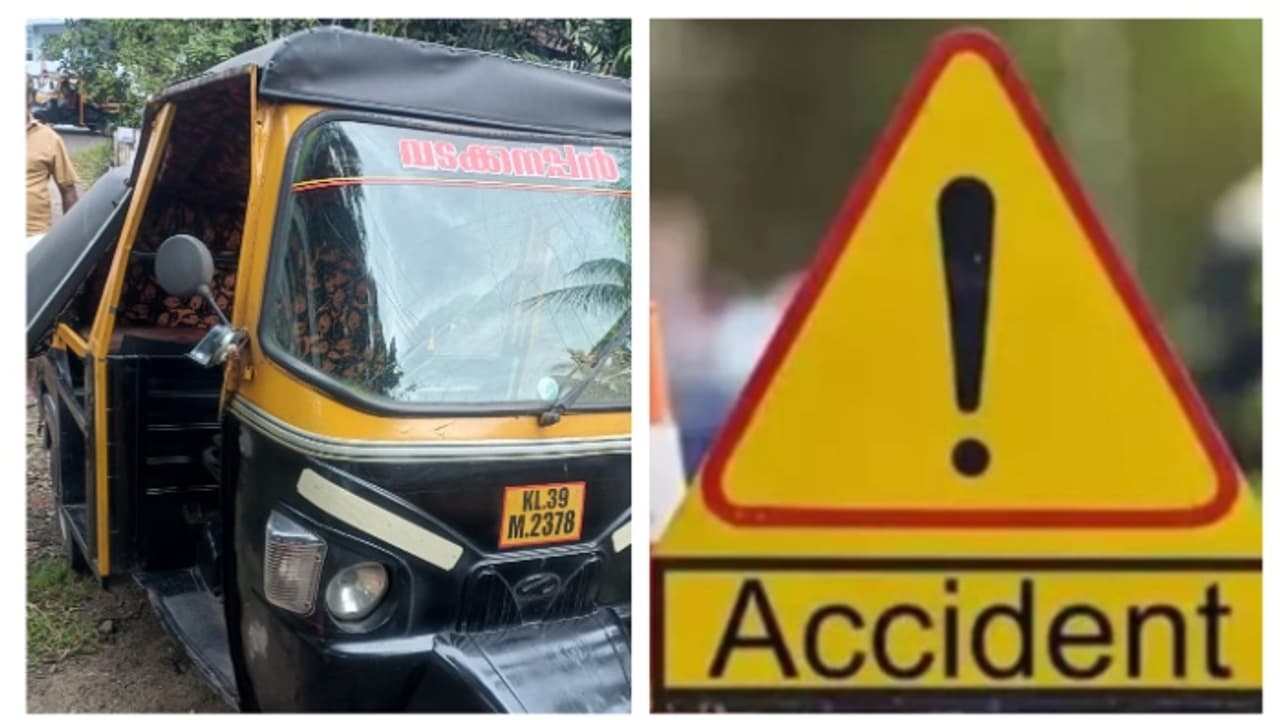 തൃപ്പൂണിത്തുറയില്‍ ഓട്ടോറിക്ഷ മറിഞ്ഞ് അപകടം, യാത്രക്കാരൻ മരിച്ചു; റോഡിലെ കുഴിയിൽ വീഴാതെ വെട്ടിച്ചതെന്ന് സംശയം