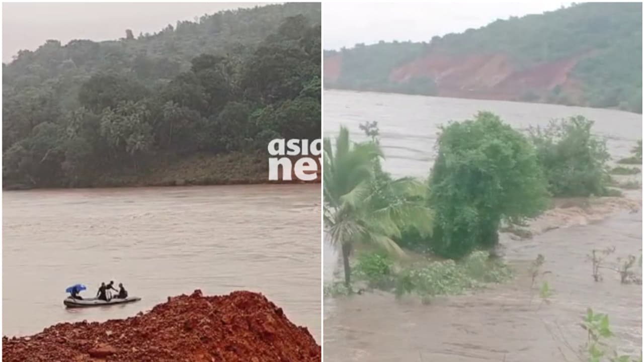 ഷിരൂർ‌ ദൗത്യം; കനത്തമഴയിലും തെരച്ചിൽ തുടരുന്നു, വെല്ലുവിളിയായി നാളെയും ഉത്തരകന്നഡ ജില്ലയിൽ റെഡ് അലർട്ട്