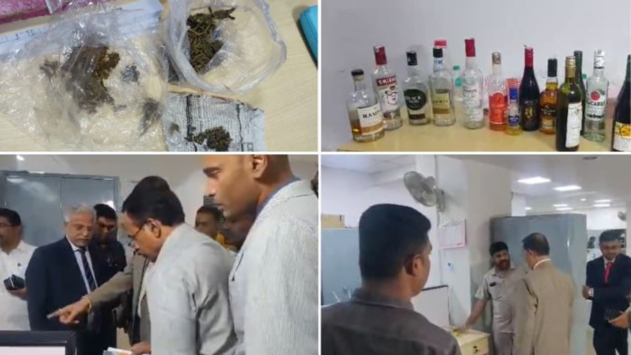 Lokayukta seizes liquor bottles, marijuana packet covers during raid at Bengaluru's Excise office Lokayukta seizes liquor bottles, marijuana packet covers during raid at Bengaluru's Excise office