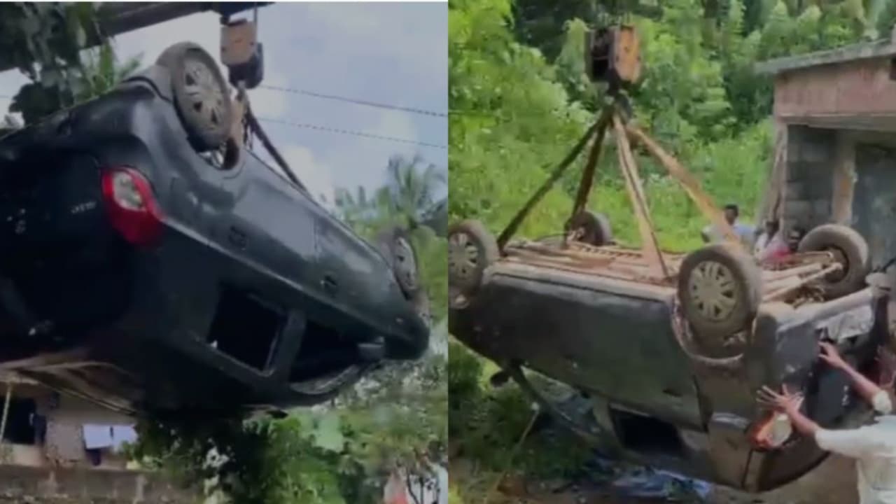തൃത്താലയിൽ നിയന്ത്രണം വിട്ട കാർ അഞ്ചടി താഴ്ചയിലേക്ക് തലകീഴായി മറിഞ്ഞു; ഡ്രൈവർ അത്ഭുതകരമായി രക്ഷപ്പെട്ടു തൃത്താലയിൽ നിയന്ത്രണം വിട്ട കാർ അഞ്ചടി താഴ്ചയിലേക്ക് തലകീഴായി മറിഞ്ഞു; ഡ്രൈവർ അത്ഭുതകരമായി രക്ഷപ്പെട്ടു