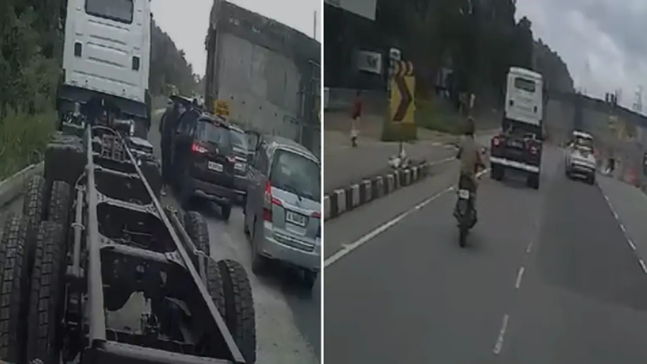 അപ്രതീക്ഷിതമായി സ്വകാര്യ ബസിന്റെ കാമറയിൽ ദൃശ്യങ്ങൾ, തൃശൂരിൽ 2 കോടിയുടെ സ്വർണം കവർന്ന സംഭവത്തിൽ നിർണായക തെളിവ്