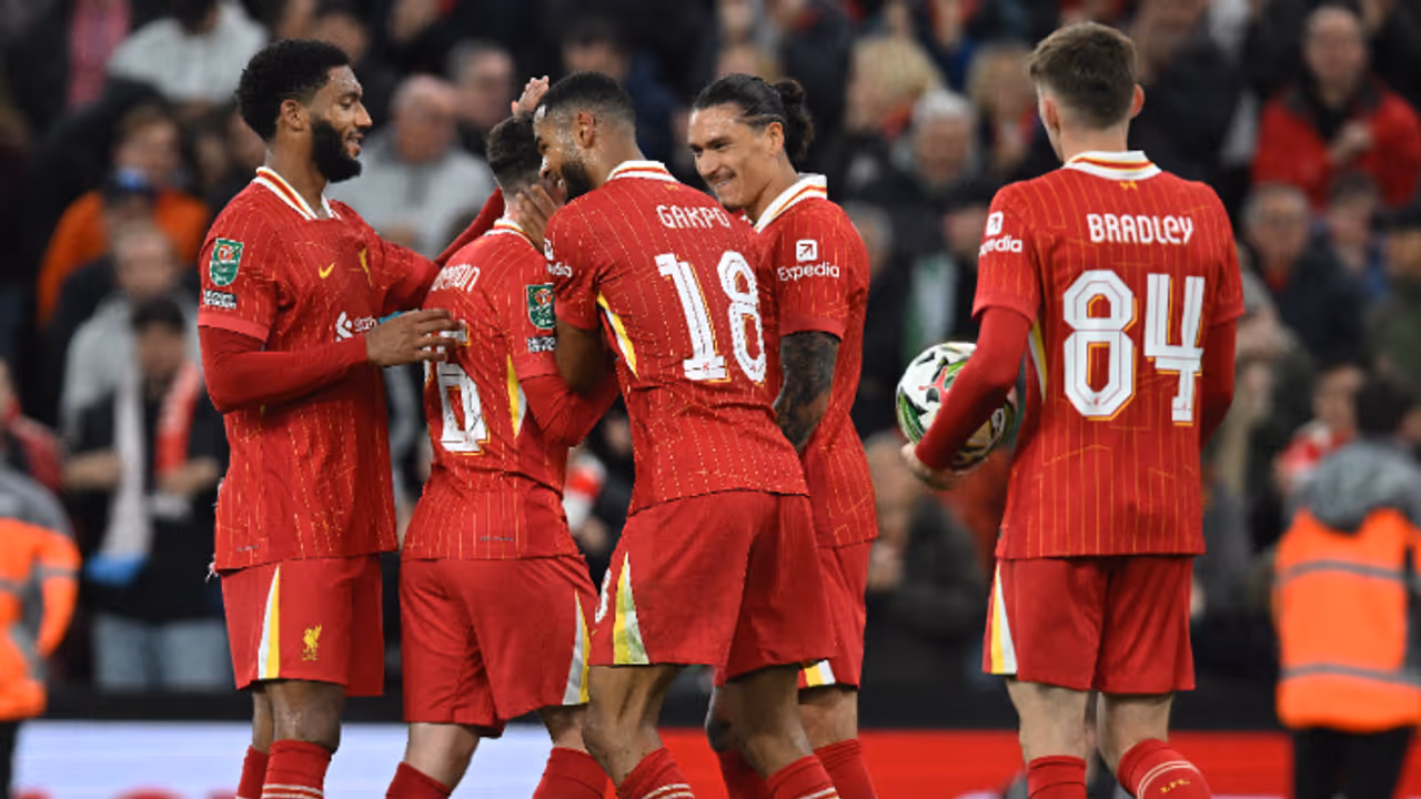 EFL Cup 2024 25: Liverpool, Arsenal enter fourth round with 5 1 wins EFL Cup 2024 25: Liverpool, Arsenal enter fourth round with 5 1 wins