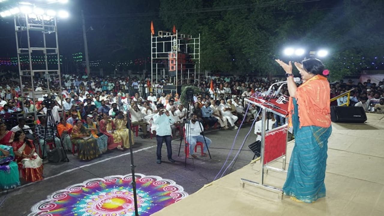 ಸನಾತನ ಧರ್ಮದ ರಕ್ಷಣೆಯೇ ನಾವು ಮಾಡಲಿಲ್ಲ ಅಂದ್ರೆ, ಹಿಂದೂ ಆಗಿ ಏನು ಪ್ರಯೋಜನ: ಮಾಧವಿ ಲತಾ ಸನಾತನ ಧರ್ಮದ ರಕ್ಷಣೆಯೇ ನಾವು ಮಾಡಲಿಲ್ಲ ಅಂದ್ರೆ, ಹಿಂದೂ ಆಗಿ ಏನು ಪ್ರಯೋಜನ: ಮಾಧವಿ ಲತಾ