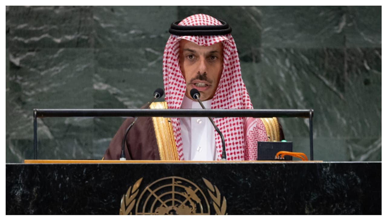 നീതിയുക്തമാത ലോകക്രമം സൃഷ്ടിക്കാൻ ഐക്യരാഷ്ട്രസഭാ സംവിധാനത്തിൽ മാറ്റം അനിവാര്യം: സൗദി വിദേശകാര്യ മന്ത്രി നീതിയുക്തമാത ലോകക്രമം സൃഷ്ടിക്കാൻ ഐക്യരാഷ്ട്രസഭാ സംവിധാനത്തിൽ മാറ്റം അനിവാര്യം: സൗദി വിദേശകാര്യ മന്ത്രി