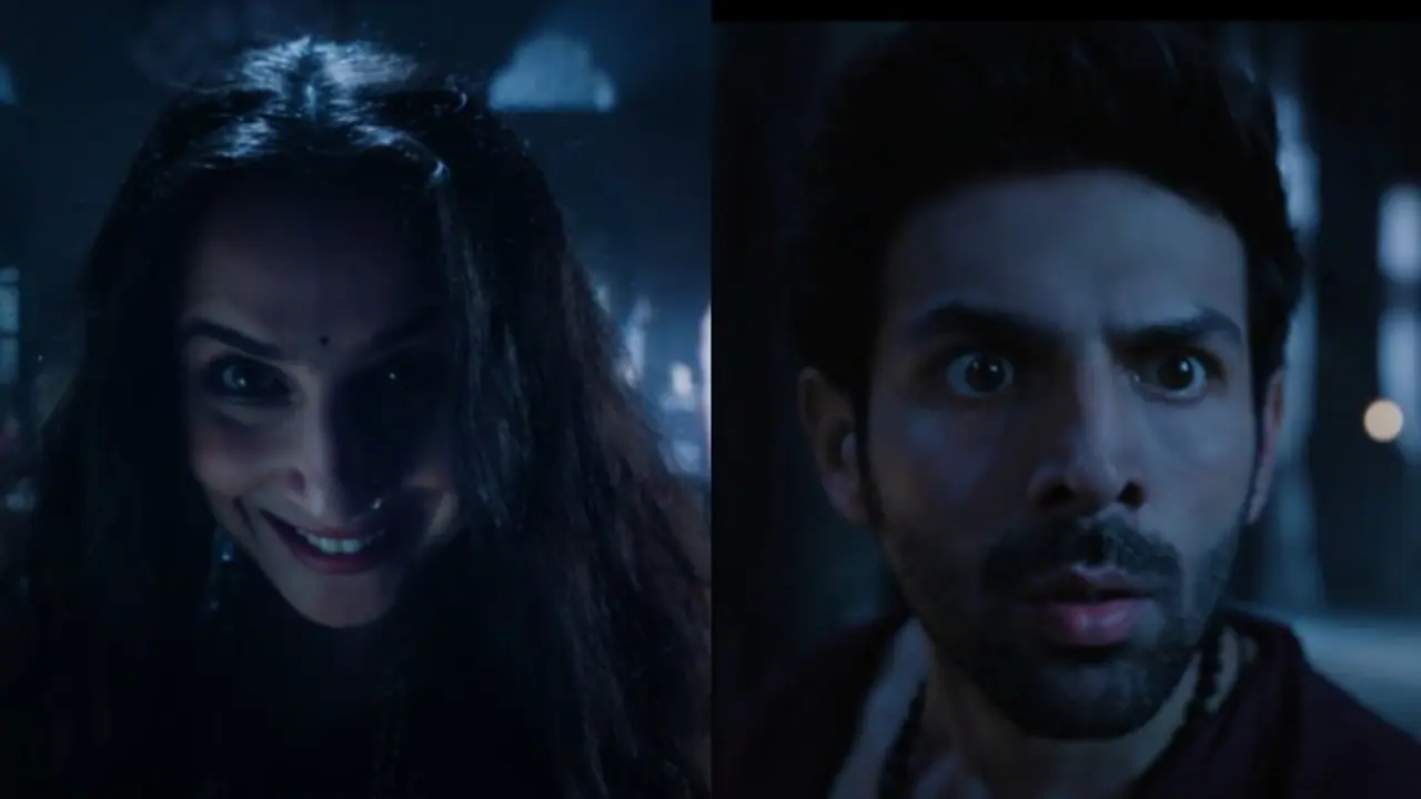 Bhool Bhulaiyaa 3 teaser: Vidya Balan is back as Manjulika! Kartik Aaryan comes to rescue as Rooh Baba Bhool Bhulaiyaa 3 teaser: Vidya Balan is back as Manjulika! Kartik Aaryan comes to rescue as Rooh Baba