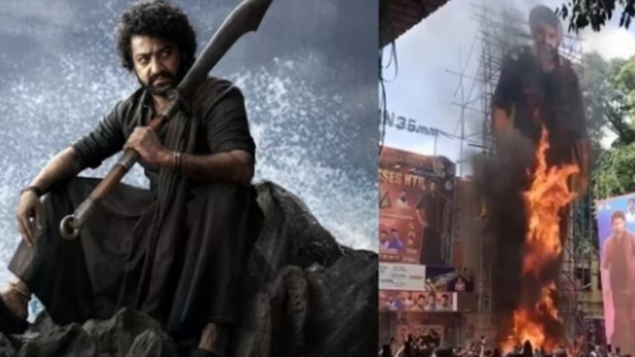 'പടം കണ്ട് നിരാശരായ ഫാന്‍സ് താരത്തിന്‍റെ കട്ടൌട്ടിന് തീയിട്ടോ?': പ്രചരിക്കുന്ന ചിത്രത്തിന് പിന്നിലെ സത്യം !