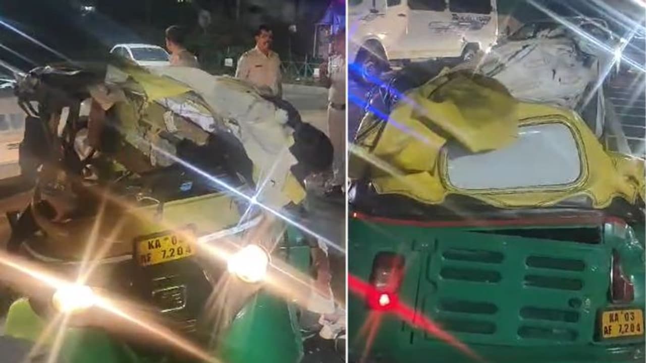 Bengaluru: Lorry jumps signal, kills woman passenger in auto near Vidhana Soudha; driver flees scene Bengaluru: Lorry jumps signal, kills woman passenger in auto near Vidhana Soudha; driver flees scene