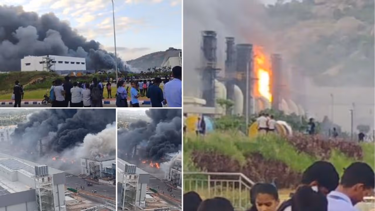 Fire accident at Tata company near Hosur, rescue ops underway Fire accident at Tata company near Hosur, rescue ops underway