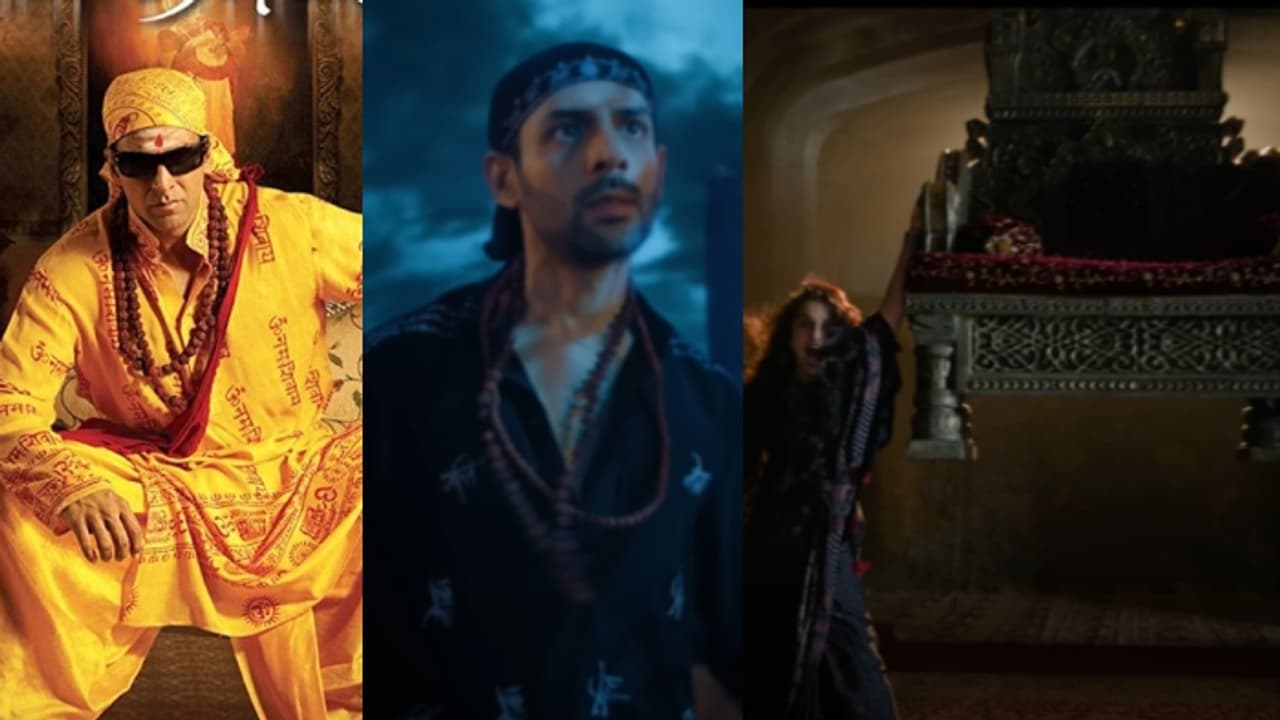 കട്ടിലിന് പകരം സിംഹാസനം, അക്ഷയ് കുമാറിനെ മിസ് ചെയ്യുന്നു; 'ഭൂൽ ഭുലയ്യ 3' ടീസറിന് പിന്നാലെ ആരാധകർ കട്ടിലിന് പകരം സിംഹാസനം, അക്ഷയ് കുമാറിനെ മിസ് ചെയ്യുന്നു; 'ഭൂൽ ഭുലയ്യ 3' ടീസറിന് പിന്നാലെ ആരാധകർ