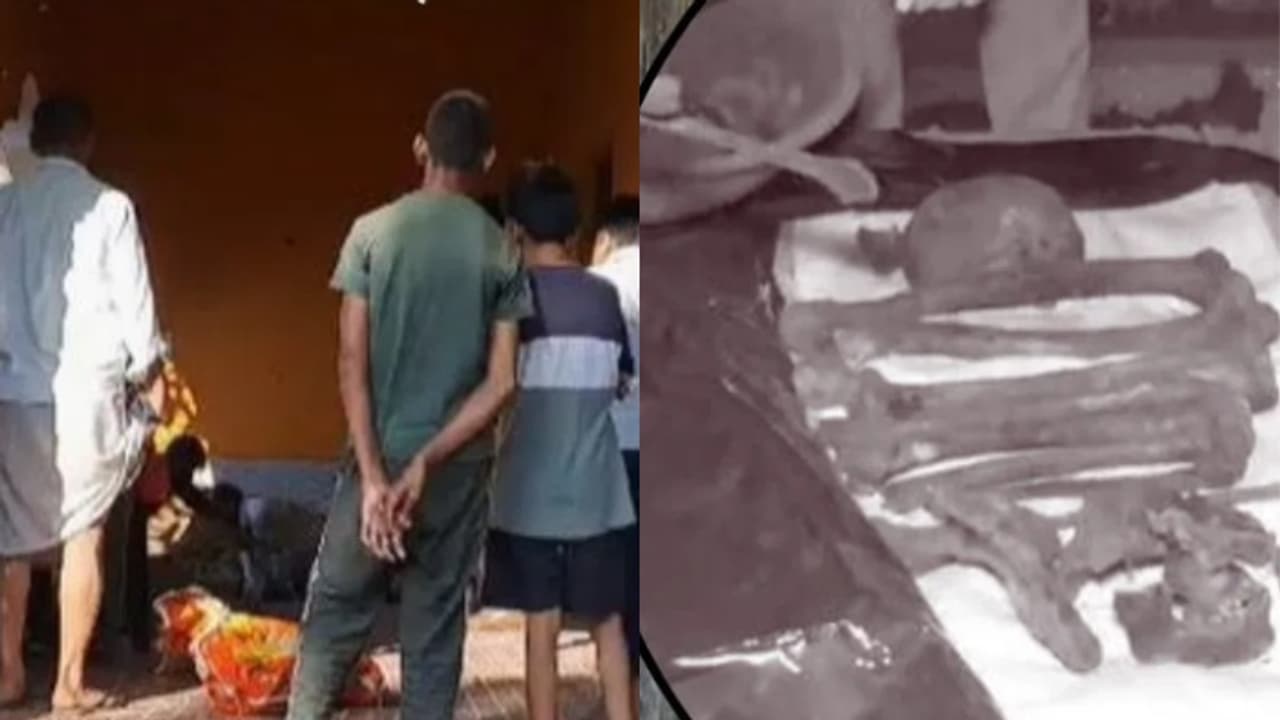 30 വർഷം മുമ്പ് അച്ഛനെ കാണാതായ ദിവസത്തെ ഓർമകൾക്ക് പിന്നാലെ അന്വേഷണം; വീടിന്റെ പോർച്ച് കുഴിച്ചപ്പോൾ അസ്ഥികൂടം 30 വർഷം മുമ്പ് അച്ഛനെ കാണാതായ ദിവസത്തെ ഓർമകൾക്ക് പിന്നാലെ അന്വേഷണം; വീടിന്റെ പോർച്ച് കുഴിച്ചപ്പോൾ അസ്ഥികൂടം