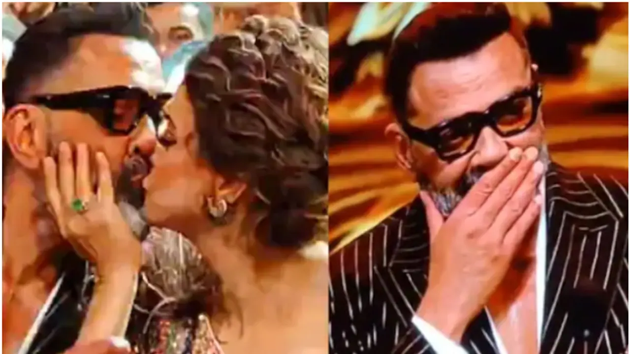 IIFA 2024: Bobby Deol gets emotional as he wins award at Abu Dhabi; wife Tanya kisses him WATCH