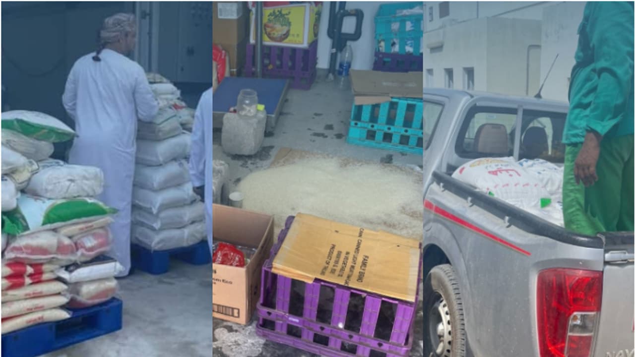 പരിശോധന നടത്തിയ അധികൃതർ ഞെട്ടി, പ്രാണികൾ നിറഞ്ഞ അരിച്ചാക്കുകൾ; വൃത്തിയാക്കി വീണ്ടും വിൽപ്പന, ഒമാനിൽ നടപടി പരിശോധന നടത്തിയ അധികൃതർ ഞെട്ടി, പ്രാണികൾ നിറഞ്ഞ അരിച്ചാക്കുകൾ; വൃത്തിയാക്കി വീണ്ടും വിൽപ്പന, ഒമാനിൽ നടപടി