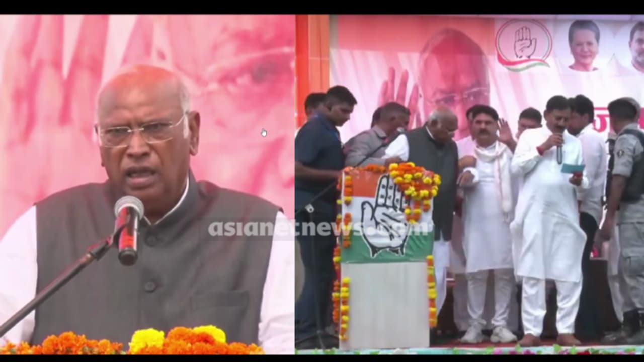 ജമ്മുവിലെ റാലിയിൽ സംസാരിക്കുന്നതിനിടെ മല്ലികാർജ്ജുൻ ഖർഗെയ്ക്ക് ദേഹാസ്വാസ്ഥ്യം; ആശുപത്രിയിലേക്ക് മാറ്റി ജമ്മുവിലെ റാലിയിൽ സംസാരിക്കുന്നതിനിടെ മല്ലികാർജ്ജുൻ ഖർഗെയ്ക്ക് ദേഹാസ്വാസ്ഥ്യം; ആശുപത്രിയിലേക്ക് മാറ്റി