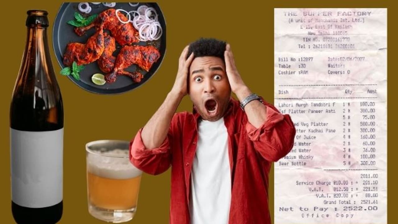 2500 ರೂ.ಗೆ 3 ಪ್ರೀಮಿಯಂ ವಿಸ್ಕಿ, 5 ಬಿಯರ್ ಬಾಟೆಲ್ ಸೇರಿ 10 ವಸ್ತುಗಳು: 17 ವರ್ಷದ ಹಿಂದಿನ ಬಿಲ್ ವೈರಲ್