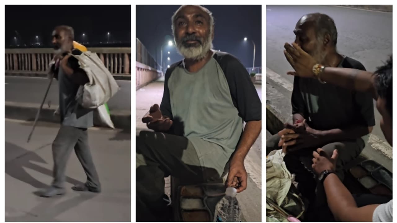 ഞാനുമൊരു എഞ്ചിനീയറായിരുന്നു; ഓർമ്മകളിൽ വിതുമ്പിപ്പോയ ആക്രി പെറുക്കുന്ന വൃദ്ധനെ ആശ്വസിപ്പിക്കുന്ന വീഡിയോ വൈറൽ 