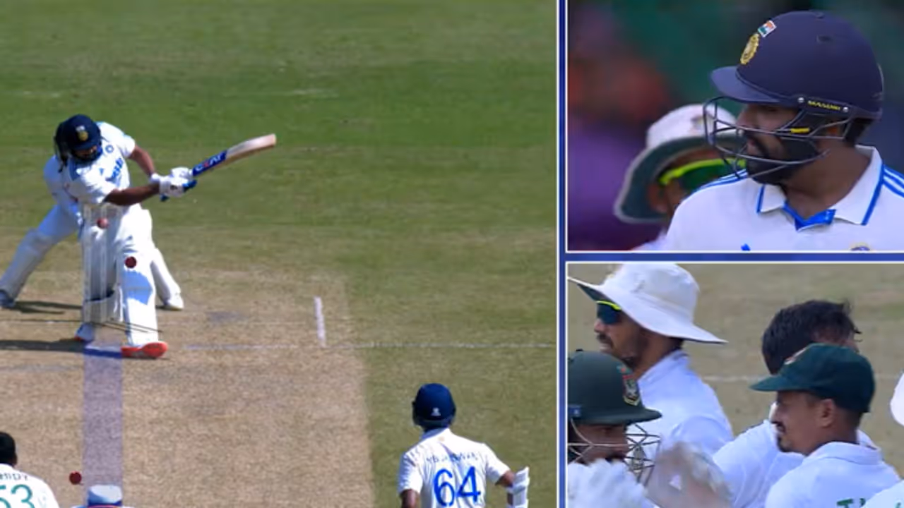 ലെഗ് സ്റ്റംപിന് പുറത്തേക്ക് പോയ പന്തില്‍ അമ്പയർ ഔട്ട് വിളിച്ചു, കട്ടകലിപ്പിൽ രോഹിത്; പക്ഷെ പിന്നീട് സംഭവിച്ചത്