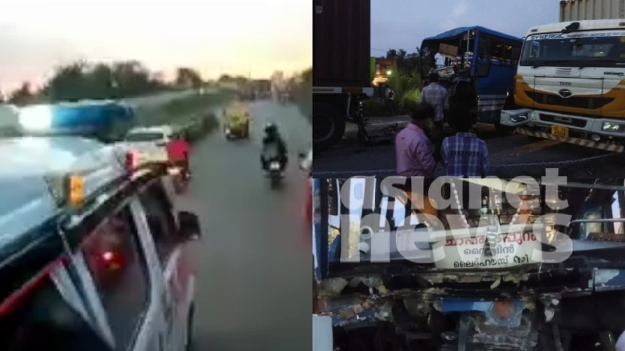 ബ്രേക്ക് നഷ്ടമായെന്ന് അലറി വിളിച്ച് ഡ്രൈവർ; വല്ലാർപാടം ബസ് അപകടത്തിന്റെ ഞെട്ടിക്കുന്ന ദൃശ്യങ്ങൾ പുറത്ത് ബ്രേക്ക് നഷ്ടമായെന്ന് അലറി വിളിച്ച് ഡ്രൈവർ; വല്ലാർപാടം ബസ് അപകടത്തിന്റെ ഞെട്ടിക്കുന്ന ദൃശ്യങ്ങൾ പുറത്ത്