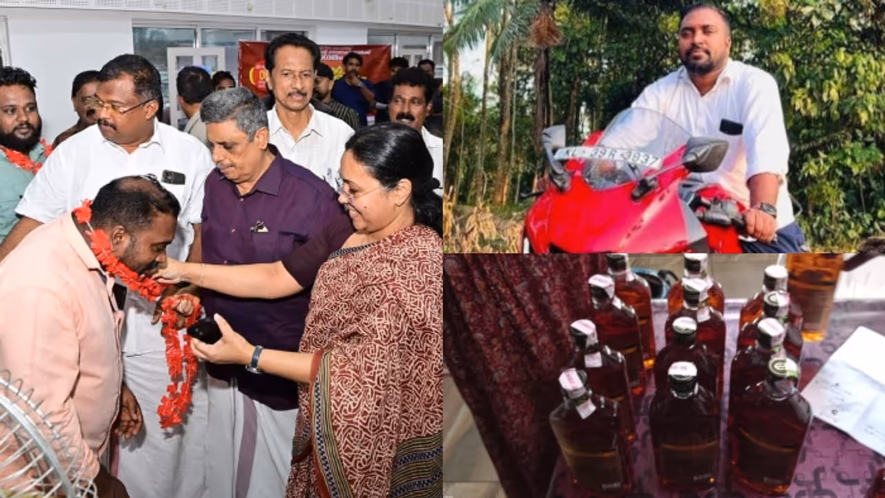 കാപ്പാ പ്രതിക്കൊപ്പം മന്ത്രി സിപിഎമ്മിലേക്ക് സ്വീകരിച്ച യുവാവ് വിദേശ മദ്യവുമായി അറസ്റ്റിൽ കാപ്പാ പ്രതിക്കൊപ്പം മന്ത്രി സിപിഎമ്മിലേക്ക് സ്വീകരിച്ച യുവാവ് വിദേശ മദ്യവുമായി അറസ്റ്റിൽ