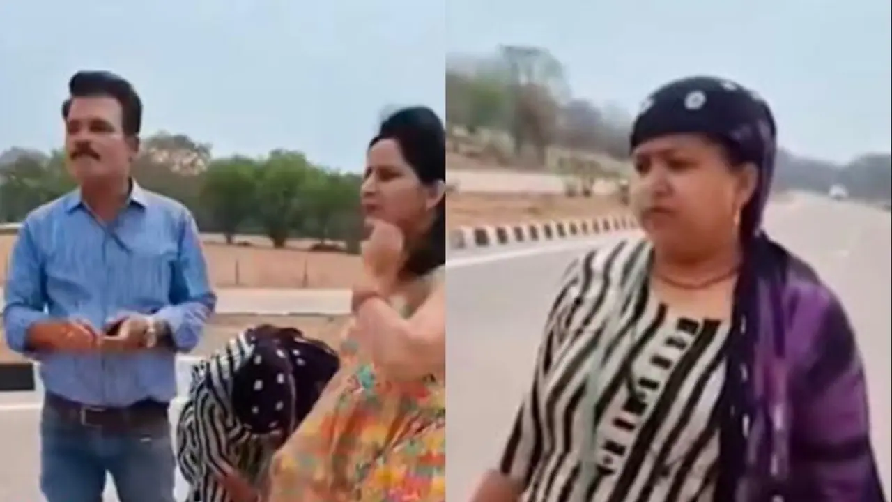 ರಸ್ತೆ ಮಧ್ಯೆ ಪ್ರೇಯಸಿ ಜೊತೆ ಪತ್ನಿ ಕೈಗೆ ತಗಲಾಕೊಂಡ ಪತಿ: ಆಮೇಲೇನಾಯ್ತು ನೋಡಿ