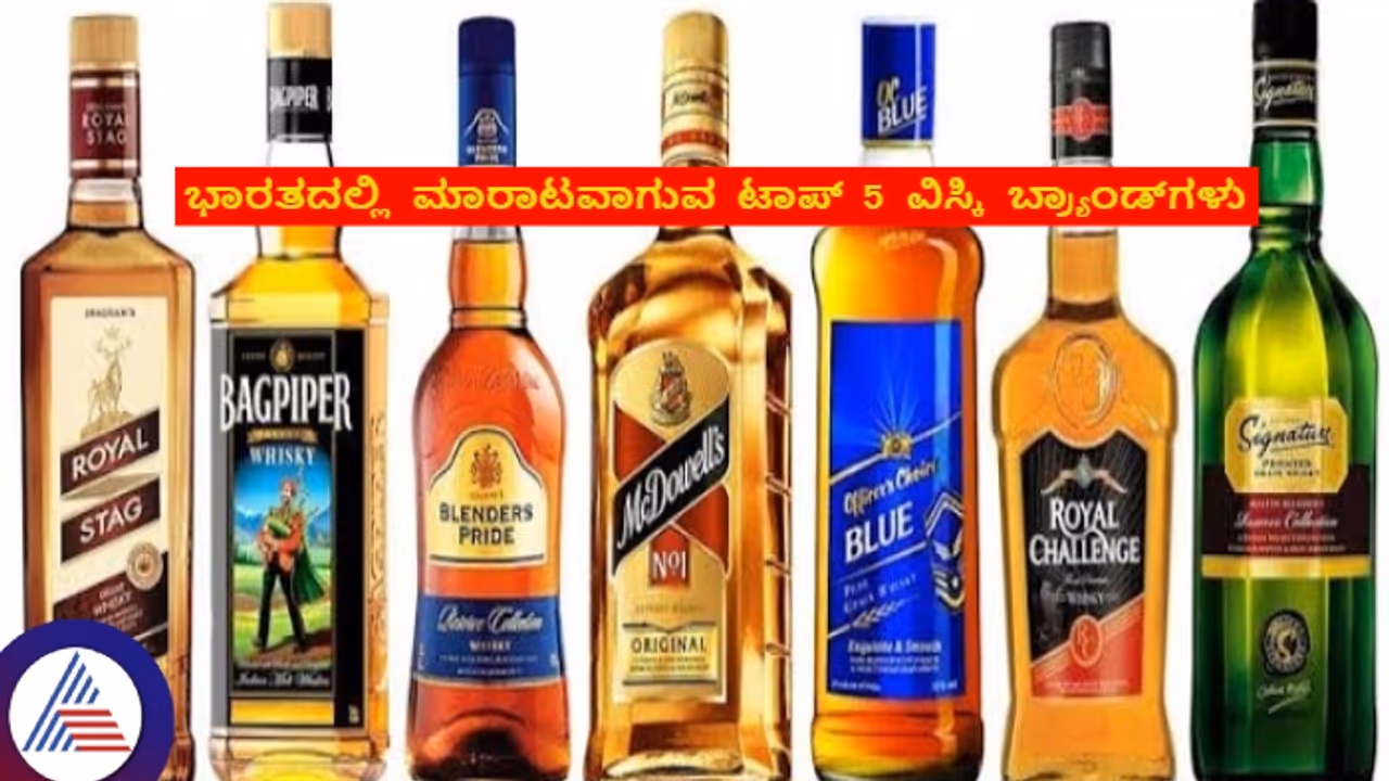 ಭಾರತದಲ್ಲಿ ಮಾರಾಟವಾಗುವ ಟಾಪ್ 5 ವಿಸ್ಕಿ ಬ್ರ್ಯಾಂಡ್ಗಳು ಭಾರತದಲ್ಲಿ ಮಾರಾಟವಾಗುವ ಟಾಪ್ 5 ವಿಸ್ಕಿ ಬ್ರ್ಯಾಂಡ್ಗಳು