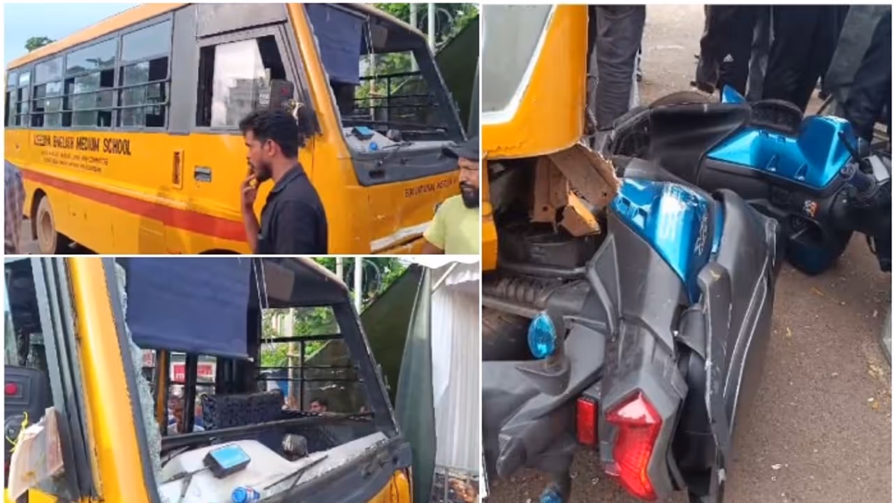നടന്ന് പോകുന്നതിനിടെ സ്കൂൾ ബസ് ഇടിച്ചു; വഴിയാത്രക്കാരന് ദാരുണാന്ത്യം നടന്ന് പോകുന്നതിനിടെ സ്കൂൾ ബസ് ഇടിച്ചു; വഴിയാത്രക്കാരന് ദാരുണാന്ത്യം