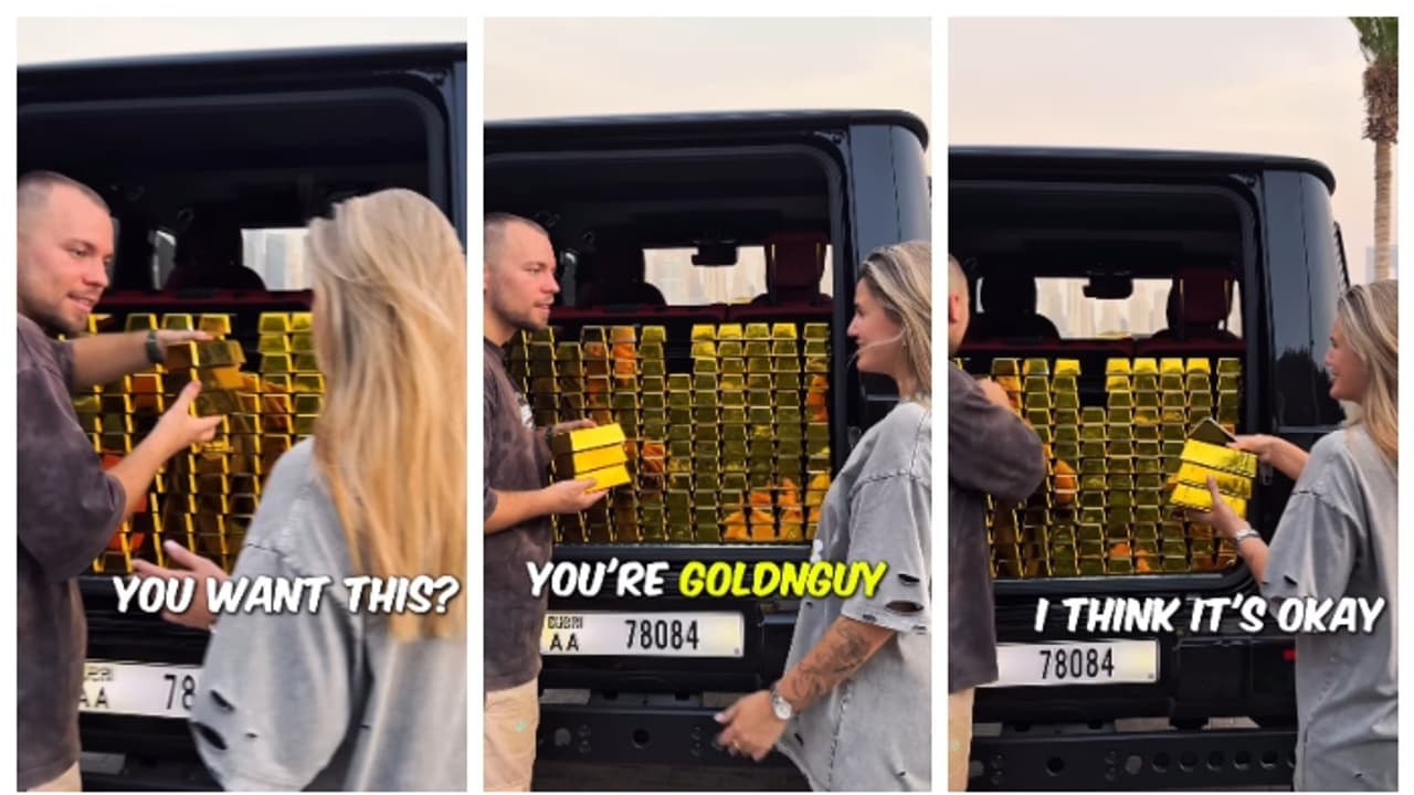 'ശുദ്ധ തട്ടിപ്പ്'; സ്വർണ കട്ടികൾ തന്‍റെ ഇൻസ്റ്റാഗ്രാം ഫോളോവർക്ക് സമ്മാനിക്കുന്ന യുവാവിന്‍റെ വീഡിയോക്ക് വിമർശനം