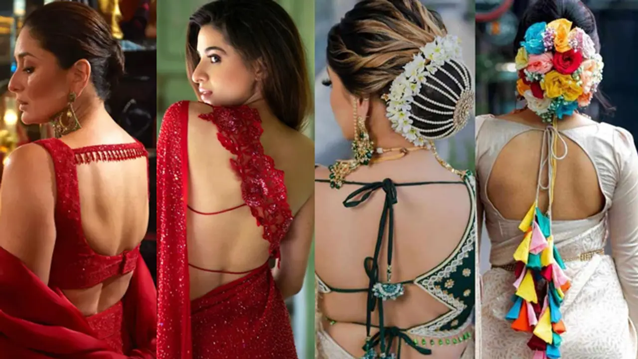Sleeveless Blouse Back Designs For Saree and lehenga Sleeveless Blouse Back Designs For Saree and lehenga