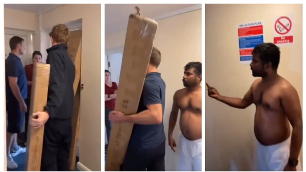 വീടൊഴിഞ്ഞില്ല, ഇന്ത്യന്‍ വംശജന്‍റെ വീട്ട് സാധനങ്ങൾ എടുത്ത് പുറത്തിട്ട് കനേഡിയനായ വീട്ടുടമ; വീഡിയോ വൈറൽ 