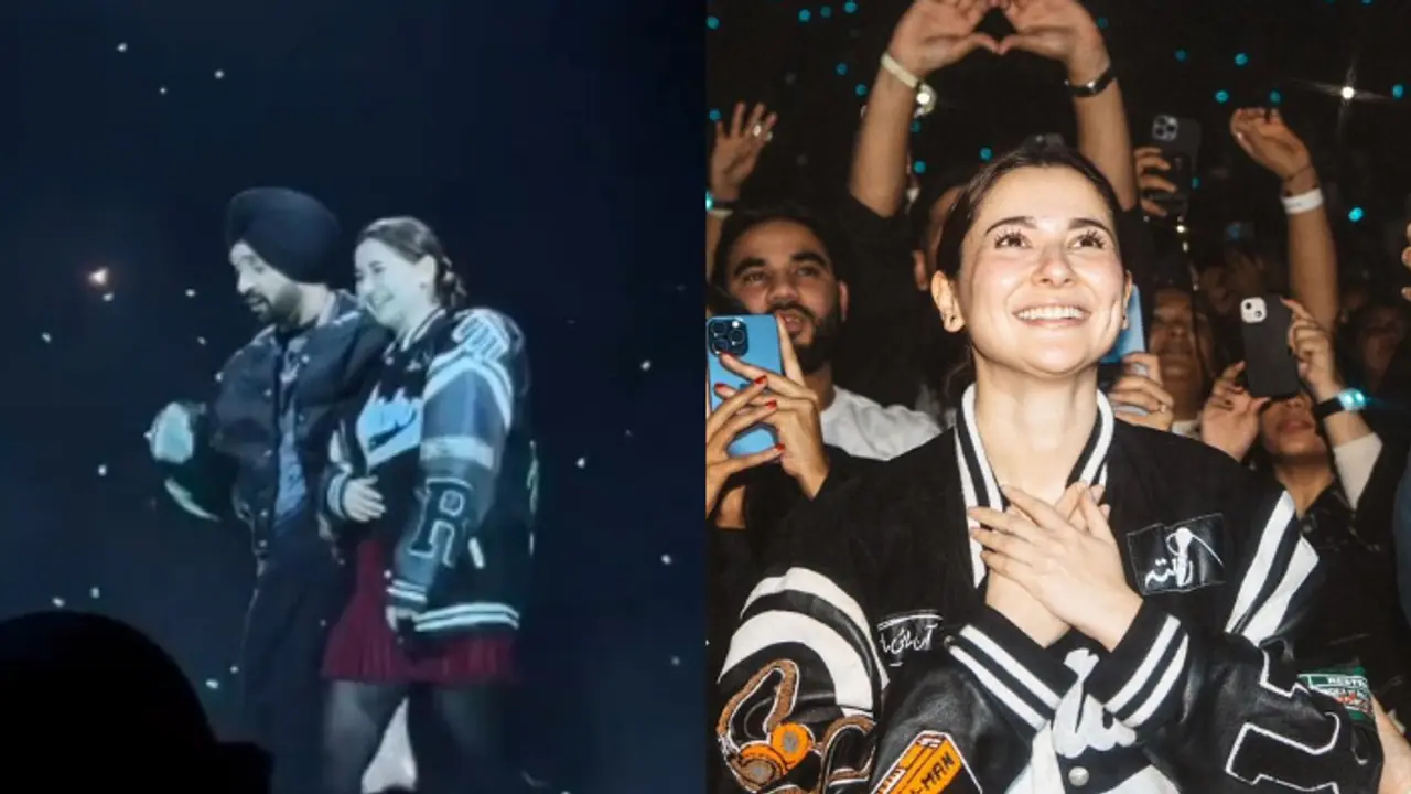 Diljit Dosanjh Dil Luminati tour: Pakistani actress Haina Aamir attends concert, singer invites her on stage Diljit Dosanjh Dil Luminati tour: Pakistani actress Haina Aamir attends concert, singer invites her on stage