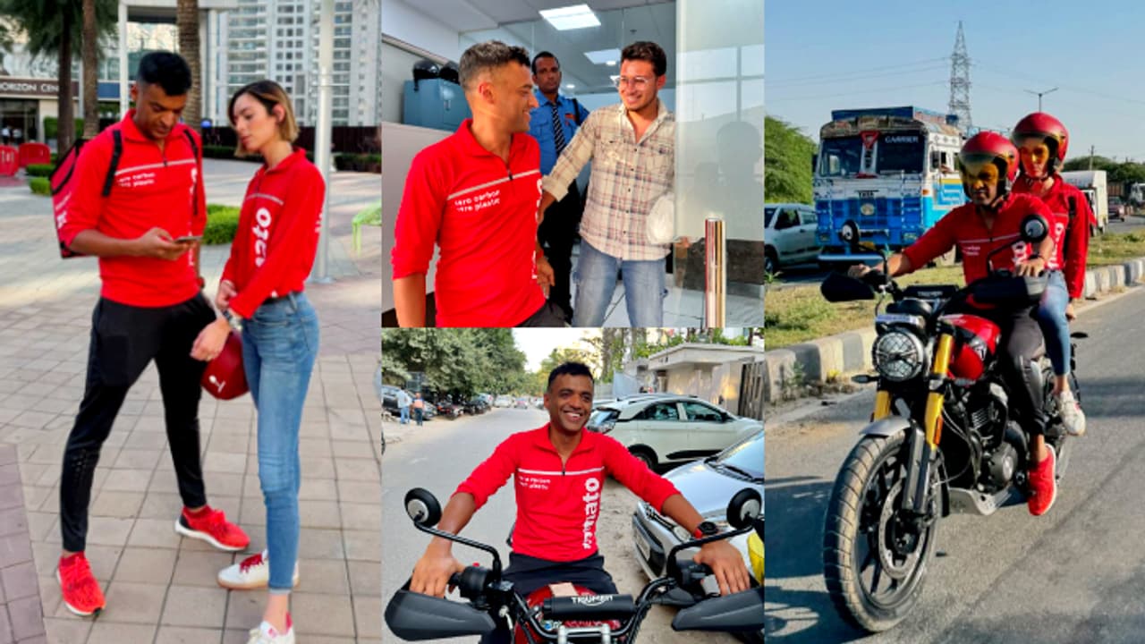 ഡെലിവറി ഏജൻ്റുമാരായി സൊമാറ്റോ സിഇഒയും ഭാര്യയും; ഇതെന്തിനുള്ള പുറപ്പാട്, കാര്യം ഇതാണ് ഡെലിവറി ഏജൻ്റുമാരായി സൊമാറ്റോ സിഇഒയും ഭാര്യയും; ഇതെന്തിനുള്ള പുറപ്പാട്, കാര്യം ഇതാണ്