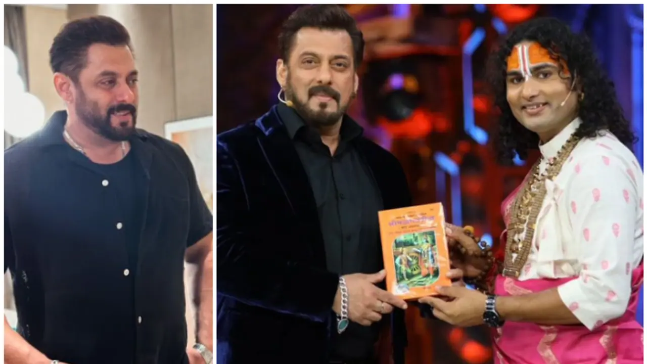 Bigg Boss 18: Salman Khan welcomes spiritual blessings with Bhagwat Gita from Aniruddhacharya Bigg Boss 18: Salman Khan welcomes spiritual blessings with Bhagwat Gita from Aniruddhacharya