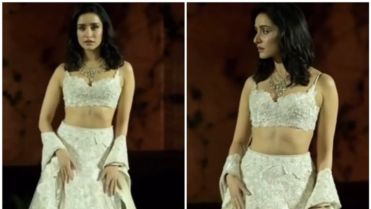 "Was she possessed?": Shraddha Kapoor TROLLED for 'Awkward' ramp walk in heavy lehenga [WATCH]
