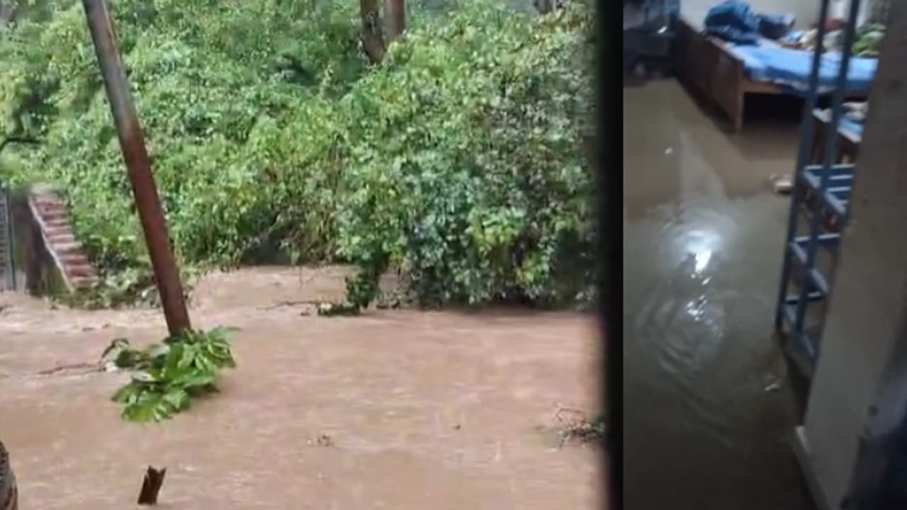 കനത്ത മഴ, മലവെള്ളം ഇരച്ചെത്തി, വയനാട് നൂൽപ്പുഴയിൽ സ്കൂൾ വിദ്യാർത്ഥിനികളുടെ ഹോസ്റ്റലിന്റെ മതിൽ തകർന്നു
