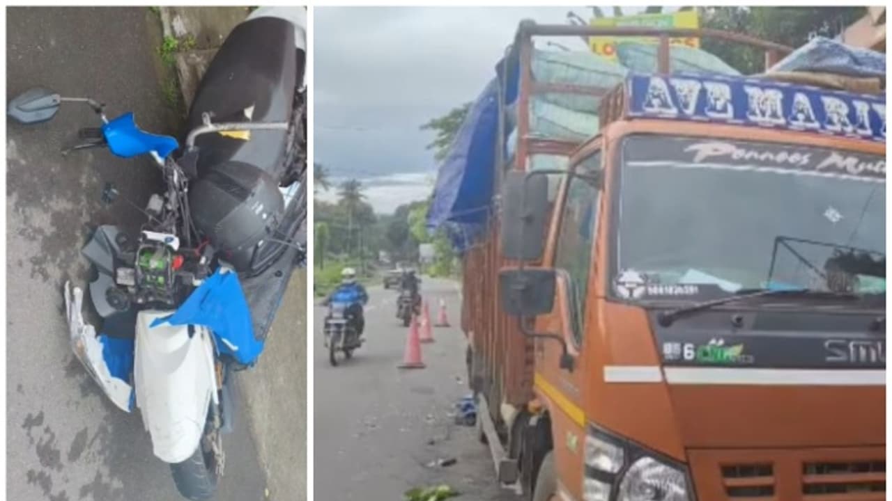 കിളിമാനൂരിൽ നിർത്തിയിട്ടിരുന്ന മിനിലോറിക്ക് പിന്നിൽ ഇരുചക്ര വാഹനം ഇടിച്ച് രണ്ട് പേർ മരിച്ചു കിളിമാനൂരിൽ നിർത്തിയിട്ടിരുന്ന മിനിലോറിക്ക് പിന്നിൽ ഇരുചക്ര വാഹനം ഇടിച്ച് രണ്ട് പേർ മരിച്ചു