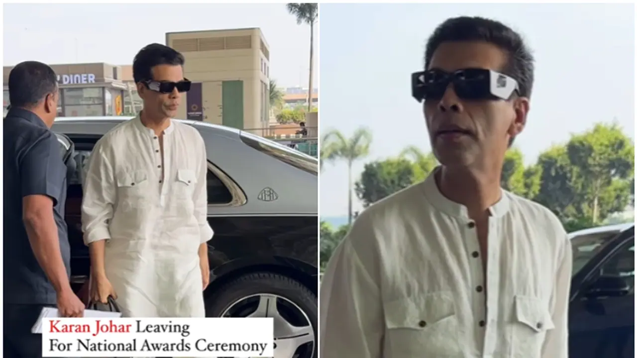 70th National Awards 2024: Karan Johar heads for Delhi; gets papped at airport [WATCH]