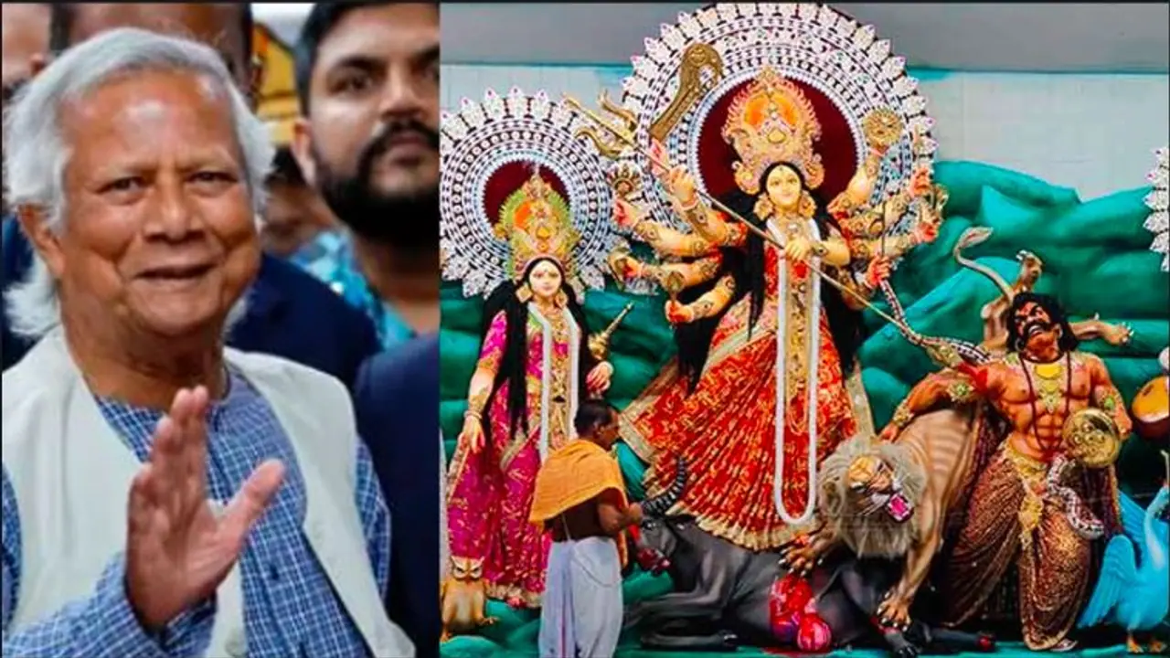 ಅಜಾನ್ ನಮಾಜ್ ವೇಳೆ ದುರ್ಗಾಪೂಜೆ ನಿಲ್ಲಿಸುವಂತೆ ಸೂಚಿಸಿದ ಬಾಂಗ್ಲಾದೇಶ ಸರ್ಕಾರ ಅಜಾನ್ ನಮಾಜ್ ವೇಳೆ ದುರ್ಗಾಪೂಜೆ ನಿಲ್ಲಿಸುವಂತೆ ಸೂಚಿಸಿದ ಬಾಂಗ್ಲಾದೇಶ ಸರ್ಕಾರ