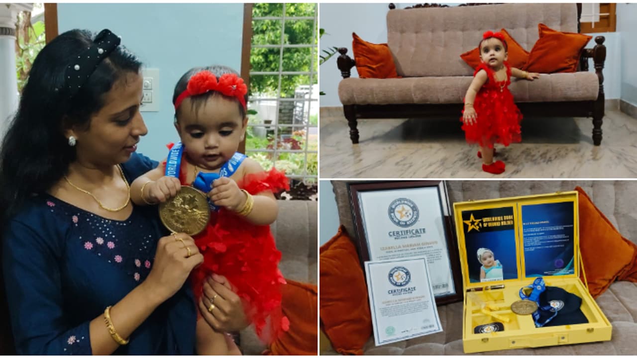 ഒന്നും രണ്ടുമല്ല, മൂന്ന് ലോക റെക്കോർഡുകൾ, ലോകത്തെ അമ്പരപ്പിച്ച് തൃശൂരിലെ 7 മാസം പ്രായമുള്ള ഇസബല്ല