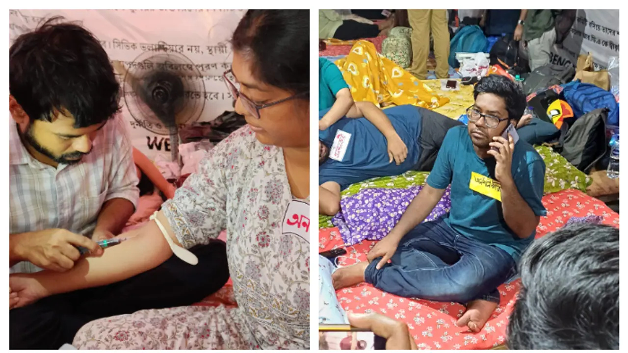 Aniket Mahata fell ill during the hunger strike of junior doctors in Dharmatala bsm Aniket Mahata fell ill during the hunger strike of junior doctors in Dharmatala bsm