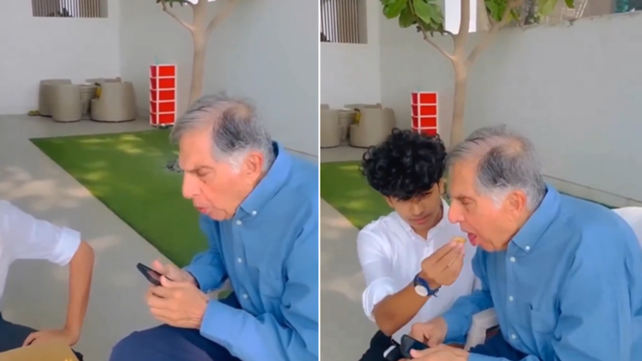 ರತನ್ ಟಾಟಾ ಕೊನೆಯ ಹುಟ್ಟು ಹಬ್ಬದ ವಿಡಿಯೋ, ಆಚರಣೆಯಲ್ಲಿ ಸರಳತೆ ಮೆರೆದಿದ್ದ ಉದ್ಯಮಿ! ರತನ್ ಟಾಟಾ ಕೊನೆಯ ಹುಟ್ಟು ಹಬ್ಬದ ವಿಡಿಯೋ, ಆಚರಣೆಯಲ್ಲಿ ಸರಳತೆ ಮೆರೆದಿದ್ದ ಉದ್ಯಮಿ!