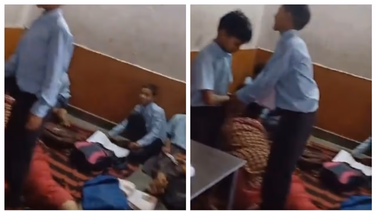 ടീച്ചറുടെ കാലില് കയറി നിന്ന് മസാജ് ചെയ്യുന്ന കുട്ടിയുടെ വീഡിയോ; ഇതെന്തെന്ന് ചോദിച്ച് സോഷ്യല് മീഡിയ ടീച്ചറുടെ കാലില് കയറി നിന്ന് മസാജ് ചെയ്യുന്ന കുട്ടിയുടെ വീഡിയോ; ഇതെന്തെന്ന് ചോദിച്ച് സോഷ്യല് മീഡിയ